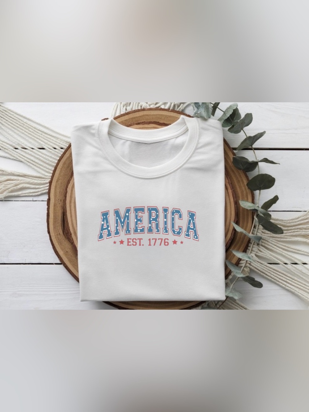 America Est 1776 Graphic Tee | 4th of July Shirt | Patriotic USA Tee